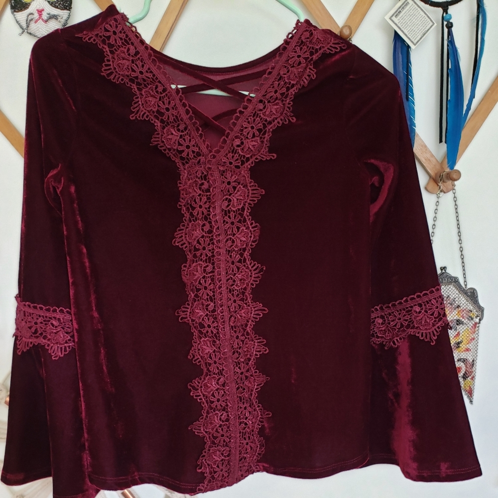 Crushed Velvet Fairy Top